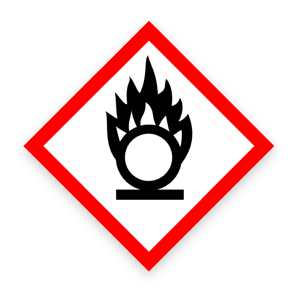 GHS03 pictogram – flame over circle